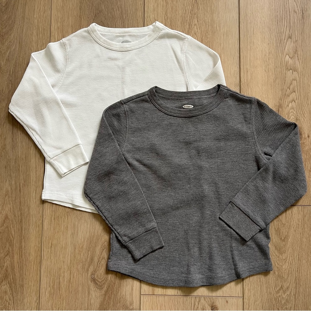 Old Navy Long Sleeve Waffle Knit Boys S (6-7)
